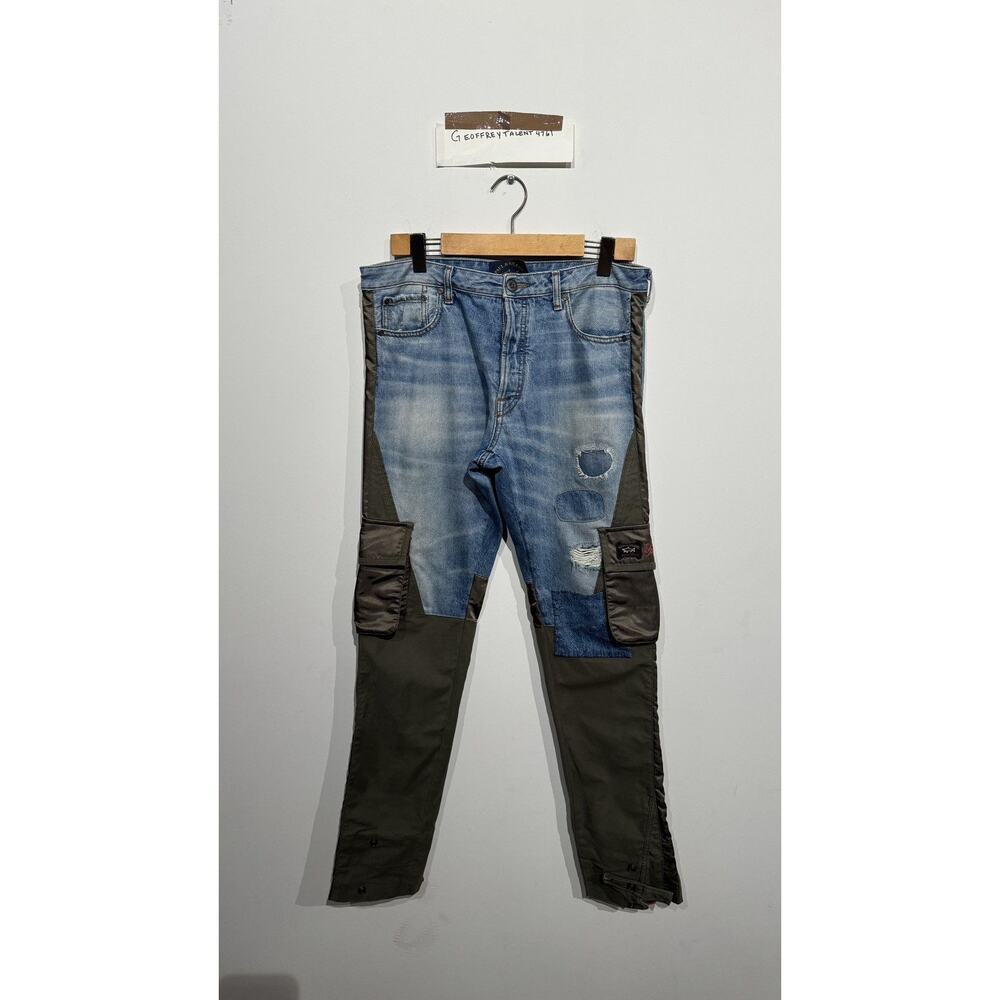 Greg Lauren x Paul & Shark Denim Hybrid Cargo Pants Size 50